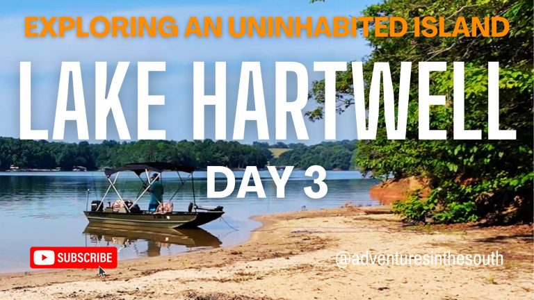 Uninhabited Island Adventure on Lake Hartwell | Fishing, Swimming & Camping at Lake Hartwell Day 3
