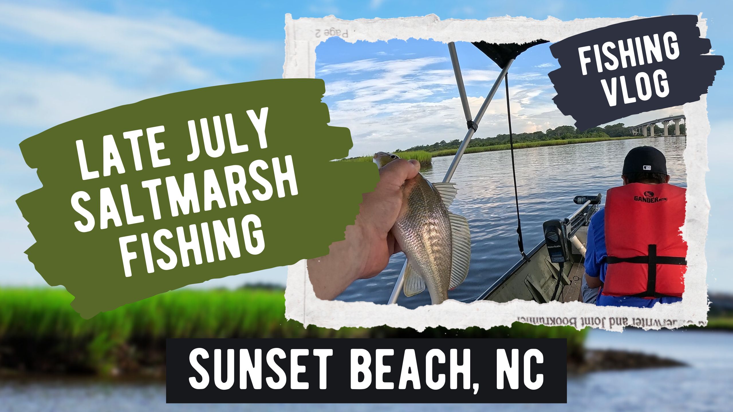Croaker Fishing in Sunset Beach, NC | Hot July Saltwater Creek Action