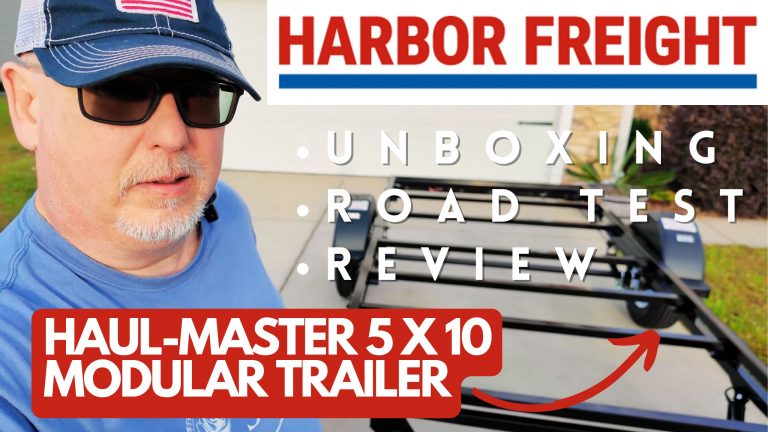 Harbor Freight Haul-master 5x10 Modular Trailer Review | Unboxing, Road Test and Full Product Review