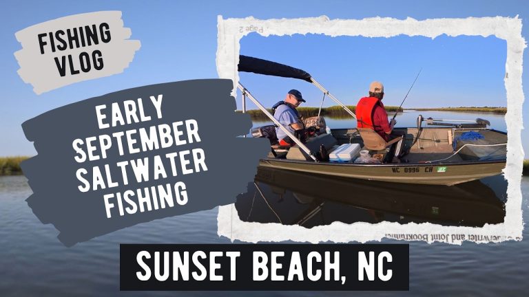 Fishing NC Saltwater Creeks | Early Morning Fishing at Sunset Beach, NC