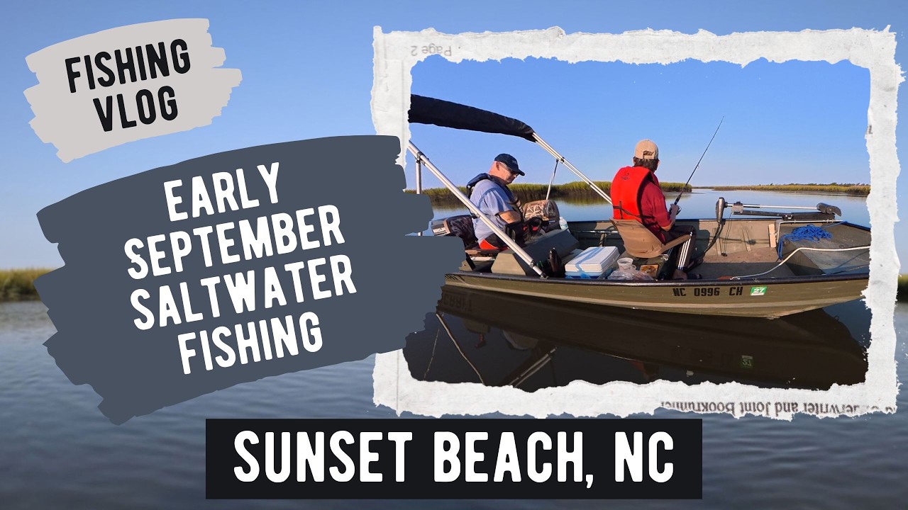 Fishing NC Saltwater Creeks | Early Morning Fishing at Sunset Beach, NC
