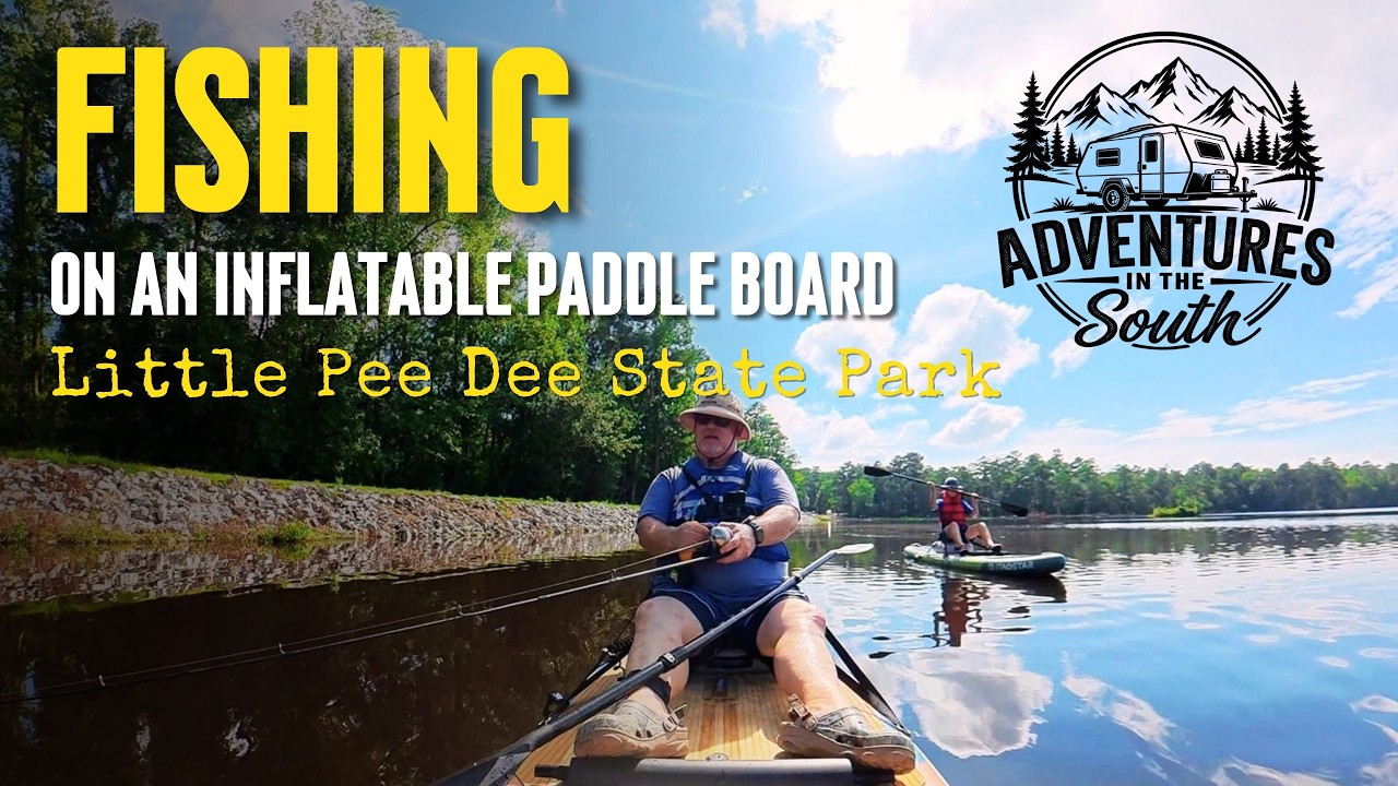 Fishing on an Inflatable Paddle Board | Lake Norton at Little Pee Dee State Park SC